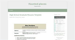 Desktop Screenshot of haunted-places.info